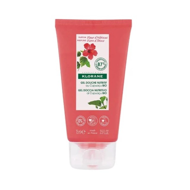 Klorane Cupuacu Fleur De Hibiscus Nourishing Shower Gel 75ml (Αφρόλουτρο με Ανθούς Ιβίσκου)