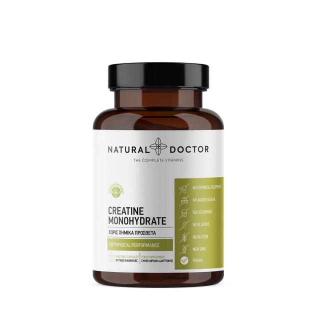 Natural Doctor Creatine Monohydrate 120caps (Συμπλήρωμα Διατροφής με Κρεατίνη)