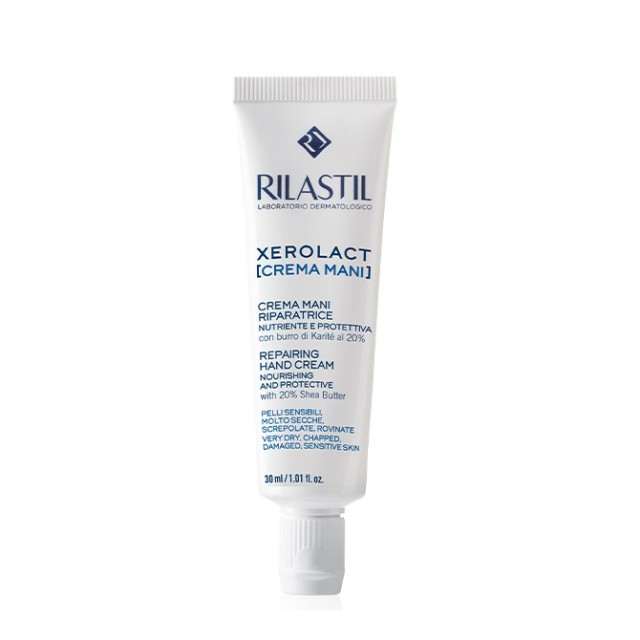 Rilastil Xerolact Repairing Hand Cream 30ml (Επανορθωτική Κρέμα Χεριών)