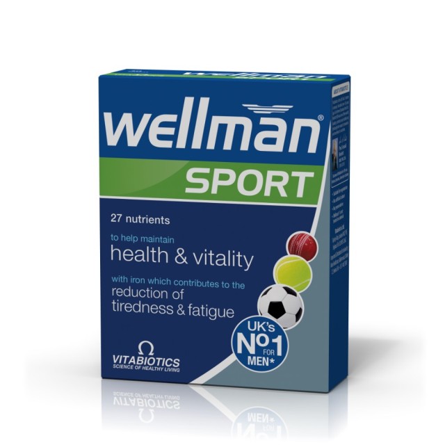 Vitabiotics Wellman Sports 30tabs (Συμπλήρωμα για Άνδρες που Αθλούνται)
