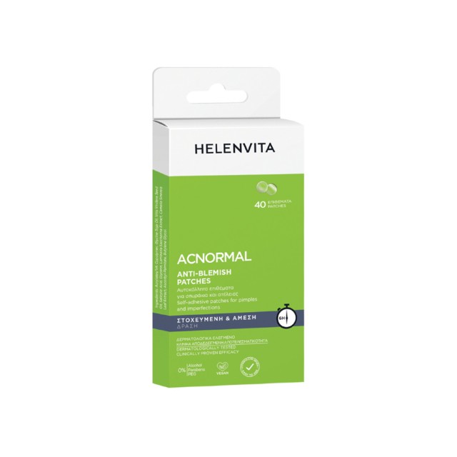 Helenvita ACNormal Anti Blemish Patches 40pcs (Διάφανα Αυτοκόλλητα Επιθέματα για Τοπική Εφαρμογή για