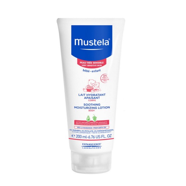 Mustela Soothing Moisturizing Lotion 200ml (Βρεφικό Καταπραϋντικό Γαλάκτωμα Ενυδάτωσης για Πολύ Ευαίσθητο Δέρμα)  