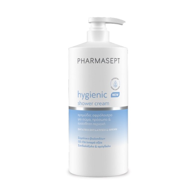 Pharmasept Hygienic Shower Cream 1lt (Κρεμώδες Aφρόλουτρο για Σώμα, Πρόσωπο & Ευαίσθητη Περιοχή)