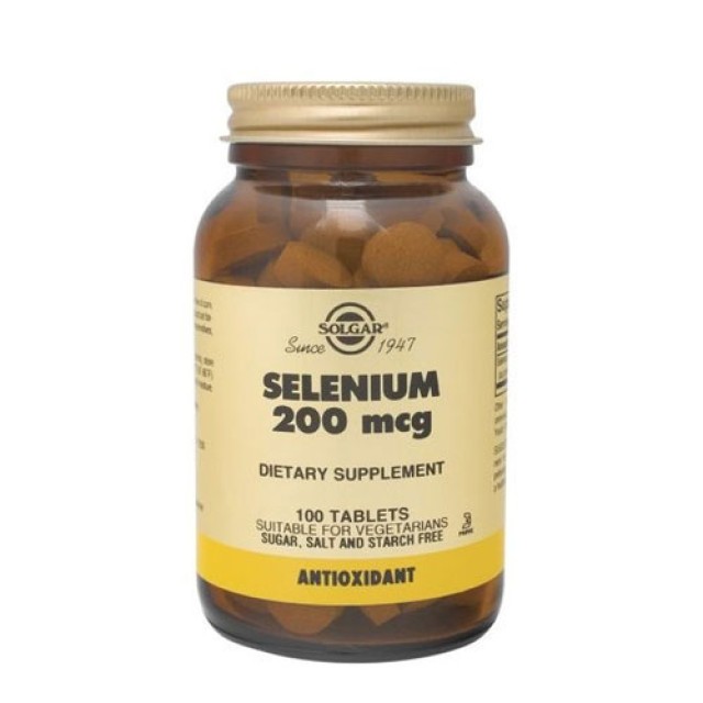 Solgar Selenium 200mg 100 tabs (Ιχνοστοιχεία)