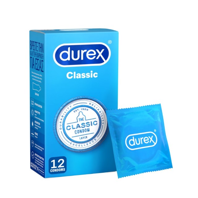 Durex Classic 12τεμ (Κλασικά Προφυλακτικά)