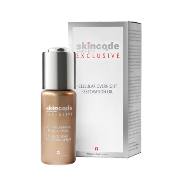 Skincode Exclusive Cellular Overnight Restoration Oil 30ml (Έλαιο Προσώπου για Θρέψη & Αναζωογόνηση της Επιδερμίδας)