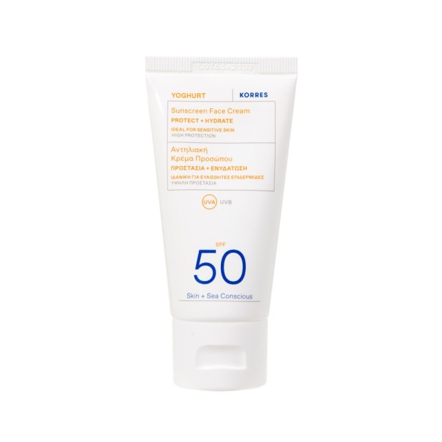 Korres Yoghurt Sunscreen Face Cream SPF50 50ml (Αντηλιακή Κρέμα Προσώπου)