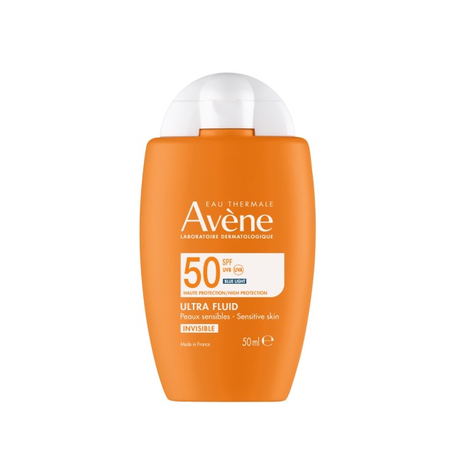 Avene Ultra Fluid Invisible SPF50 50ml (Αντηλιακό Προσώπου με Λεπτόρρεστη Υφή)