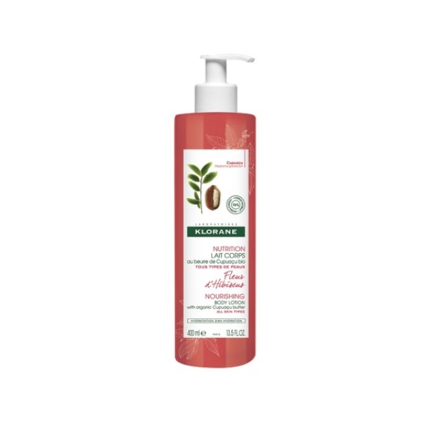 Klorane Cupuacu Fleur De Hibiscus Nourishing Body Lotion 400ml (Ενυδατικό Γαλάκτωμα Σώματος με Ανθό Ιβίσκου) 