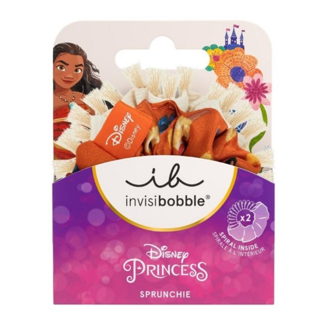 Invisibobble Kids Sprunchie Disney Moana 2τεμ (Παιδικά Λαστιχάκια Μαλλιών Moana)