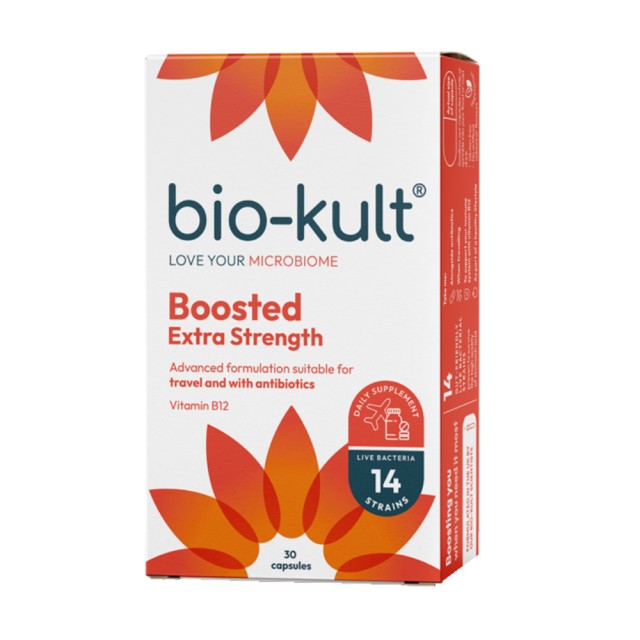 Bio-Kult Boosted 30caps (Πανίσχυρη Φόρμουλα Προβιοτικών για την Ενίσχυση του Πεπτικού & Ανοσοποιητικού Συστήματος)