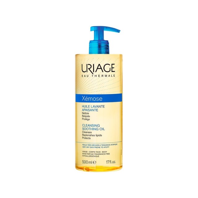 Uriage Xemose Cleansing Soothing Oil 500ml (Καταπραϋντικό Λάδι Καθαρισμού για Πολύ Ξηρή Επιδερμίδα) 