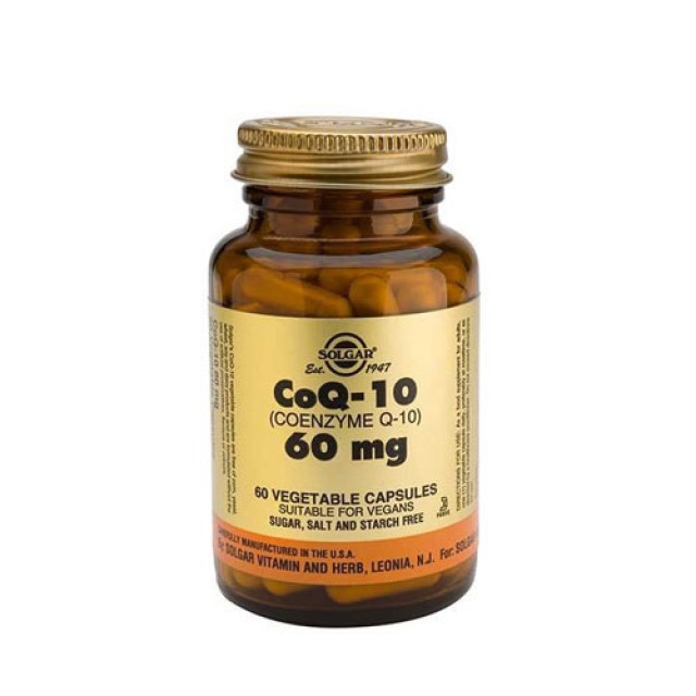 Solgar Coenzyme Q10 60mg 60 Vegetarian Caps (Συνένζυμο Q10)