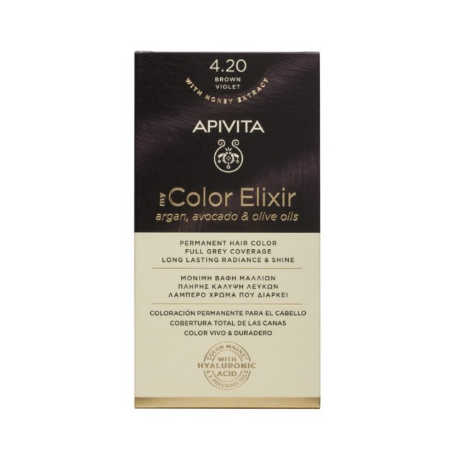 Apivita My Color Elixir N 4.20 (Βαφή Μαλλιών - Καστανό Βιολετί Χρώμα)