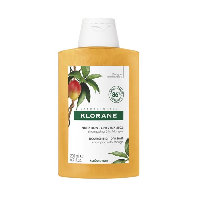 Klorane Mango Nourishing Dry Hair Shampoo 200ml