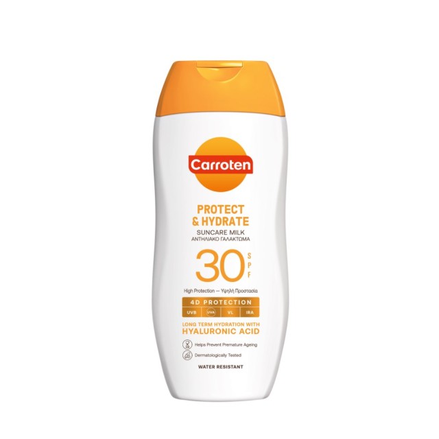 Carroten Protect & Hydrate Suncare Milk SPF30 200ml (Αντηλιακό Γαλάκτωμα Σώματος)