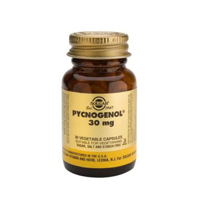Solgar Pycnogenol 30mg 30vegetarian caps (Αντιοξειδωτικό)