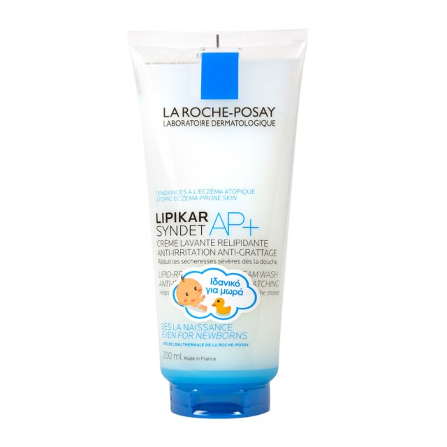 La Roche Posay Lipikar Syndet AP+ 200ml (Κρεμώδες Αφρόλουτρο για το Ξηρό/Ατοπικό Δέρμα) 