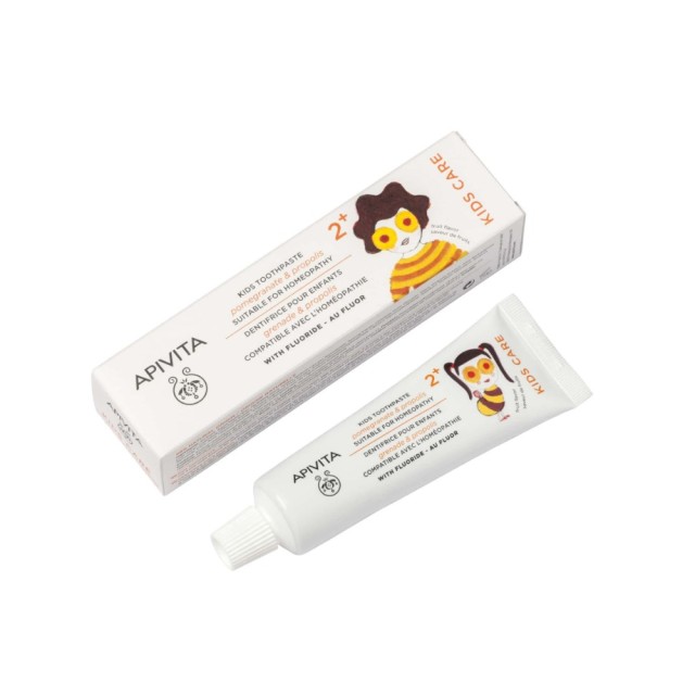 Apivita Kids Care Kids Toothpaste 50ml (Παιδική Οδοντόκρεμα με Ρόδι & Πρόπολη 2 Ετών+) 