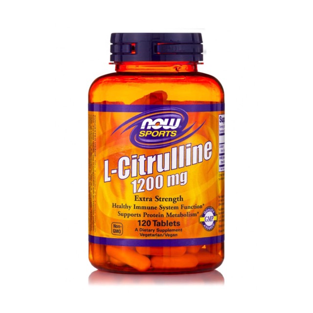 Now Sports L Citrulline 1200mg 120tabs (Σκεύασμα Ειδικής Διατροφής -Κιτρουλίνη)