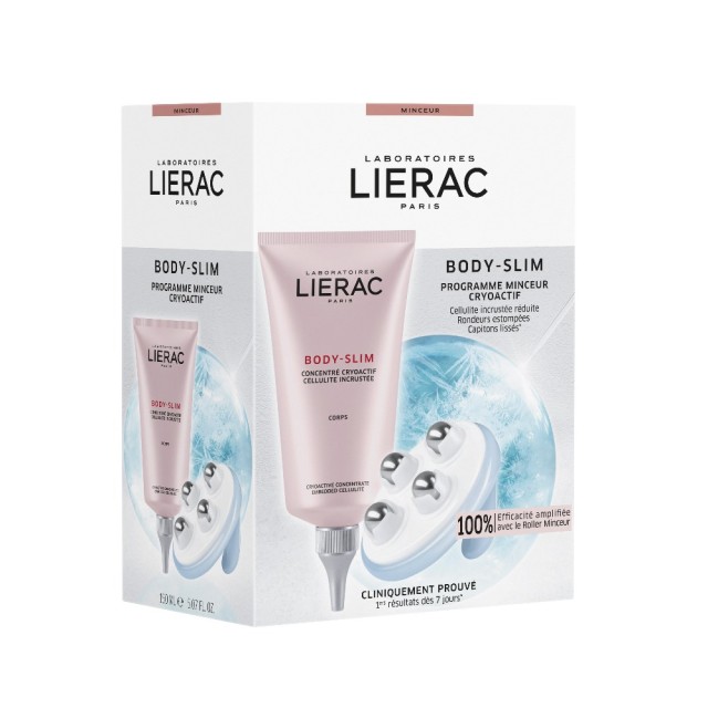 Lierac Body Slim Cryoactive Slimming Program (Κρυοενεργό Πρόγραμμα Αδυνατίσματος με Συμπυκνωμένο Ορό για Εγκατεστημένη Κυτταρίτιδα & Slimming Roller)