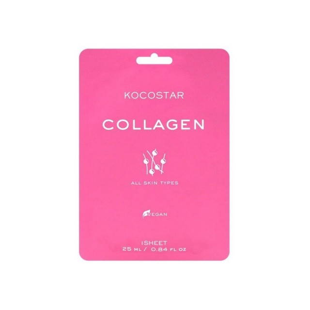 Kocostar Collagen Face Mask 1τεμ (Εμποτισμένη Μάσκα Αναζωογόνησης για Ολους τους Τύπους Δέρματος)