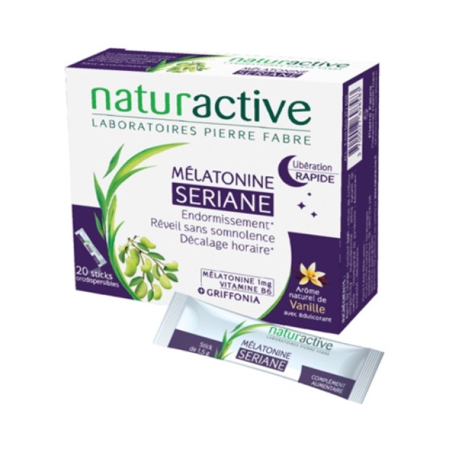 Naturactive Seriane Melatonine 20stikcs (Συμπληρωμα Διατροφής για την Αντιμετώπιση της Αϋπνίας)