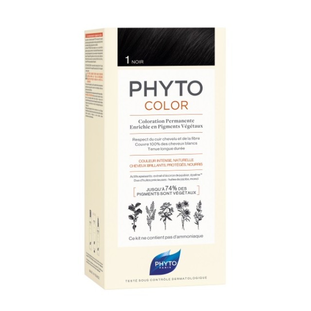 Phyto Phytocolor 1 Noir (Βαφή Μαλλιών - Μαύρο Χρώμα) 
