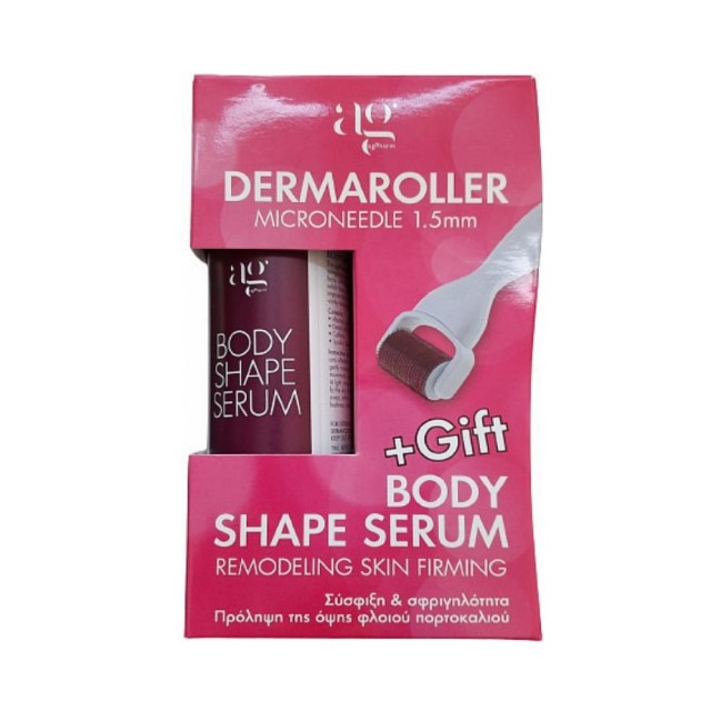 Ag Pharm Dermaroller Microneedle 1.5mm & ΔΩΡΟ Body Shape Serum (ΣΕΤ για Σύσφιξη & Σφριγηλότητα Κατά της Όψης του Φλοιού Πορτοκαλιού)