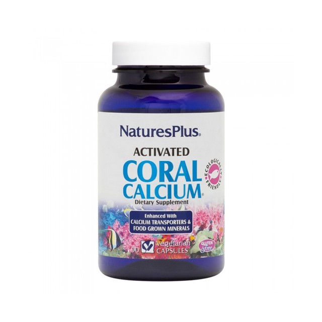Natures Plus Activated Coral Calcium 1000mg 90cap (Οστά - Αρθρώσεις)