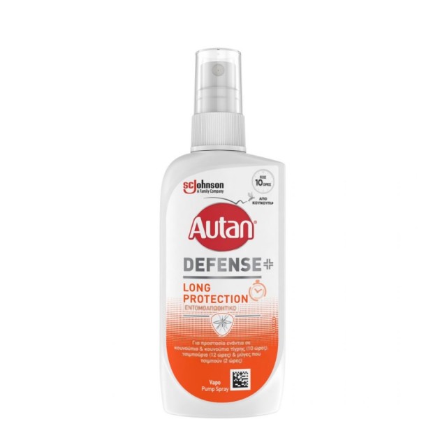 Autan Defense Long Protection Spray 100ml (Εντομοαπωθητικό Γαλάκτωμα για Προστασία Έως και 10 Ώρες γ