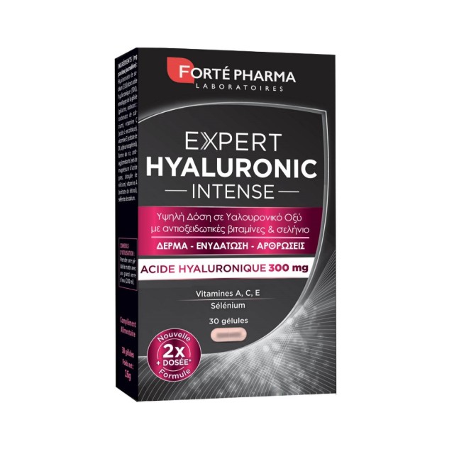 Forte Pharma Expert Hyaluronic Intense 30caps (Συμπλήρωμα Διατροφής με Υαλουρονικό Οξύ & Βιταμίνες για Δέρμα & Αρθρώσεις)