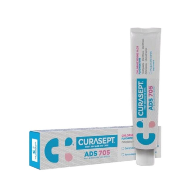 Curasept ADS 705 Toothpaste 75ml (Οδοντόκρεμα για την Καθημερινή Προστασία των Δοντιών & των Ούλων)