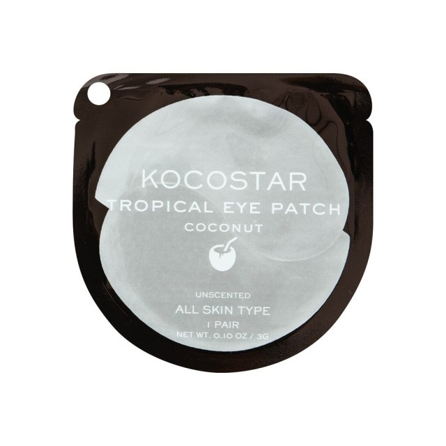 Kocostar Tropical Eye Patch Coconut 1ζευγ (Επιθέματα Υδρογέλης για Ενυδάτωση της Περιοχής των Ματιών)