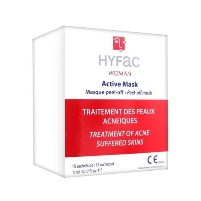 Hyfac Woman Active Masque 15 φακελάκια x 5ml (Θεραπεία για την Αντιμετώπιση του Ακνεικού Δέρματος)