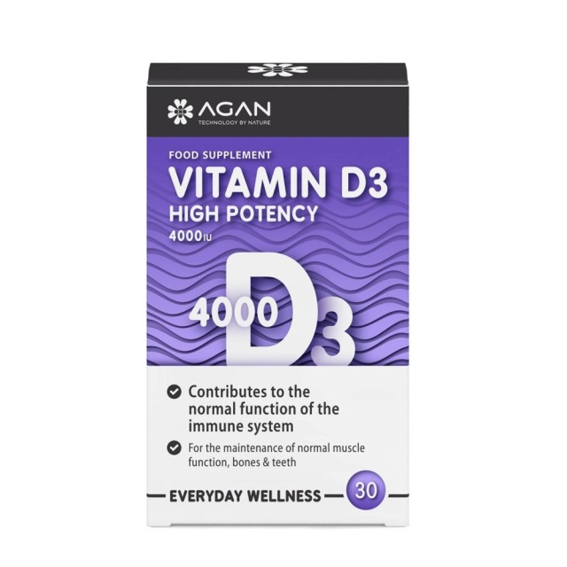 Agan Vitamin D3 4000iu 30tabs 