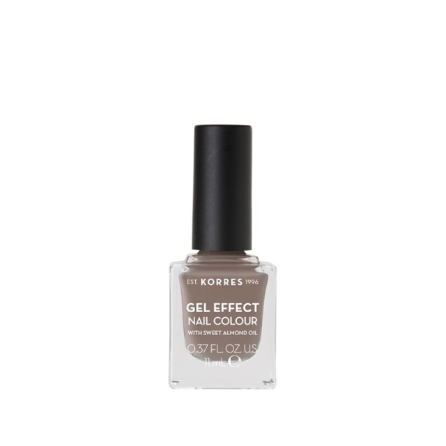 Korres Gel Effect Nail Colour No 95 Stone Grey 11ml (Ημιμόνιμο Βερνίκι Νυχιών με Αμυγδαλέλαιο - Γκρι