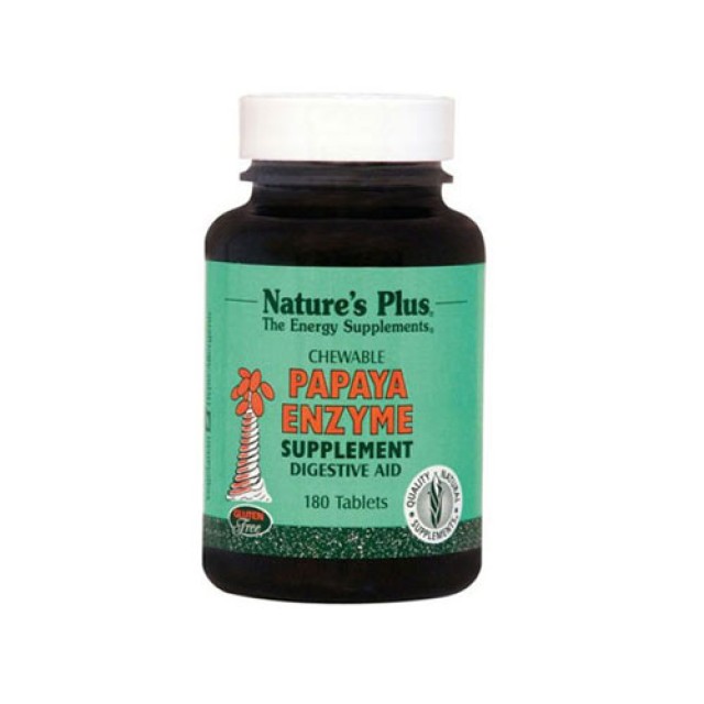 Natures Plus Papaya Enzyme 180tab (Προβιοτικά - Γαστρεντερικές Διαταραχές)