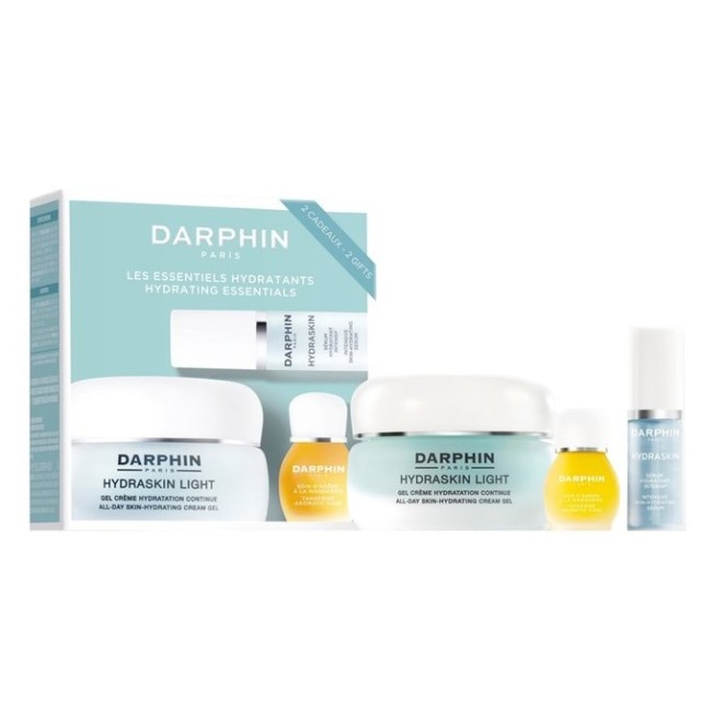 Darphin The Hydrating Essentials (ΣΕΤ με Ενυδατική Κρέμα-Τζελ Ελαφριάς Υφής & ΔΩΡΟ Ορό Εντατικής Ενυδάτωσης & Αρωματικό Έλαιο για Ευεξία & Ενέργεια)