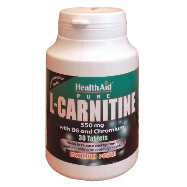 Health Aid L Carnitine 550mg 30 tab (Αθλητές - Μυϊκό Σύστημα)