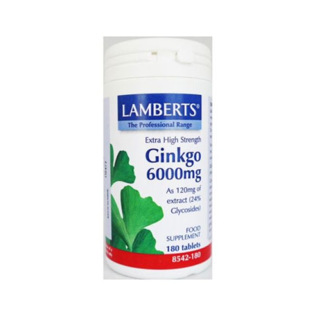 Lamberts Ginkgo Biloba Extract 6000mg 180tab (Gingo Biloba)
