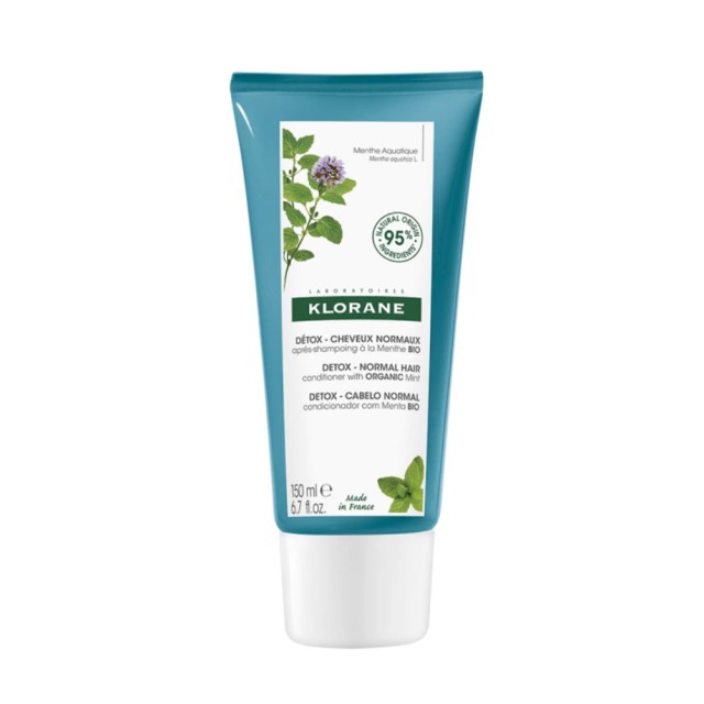 Klorane Aquatic Mint Anti Pollution Protective Conditioner with Aquatic Mint 150ml (Μαλακτική Κρέμα 