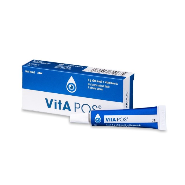 Vitapos Eye Ointment 5gr (Οφθαλμική Αλοιφή με Βιταμίνη Α) 